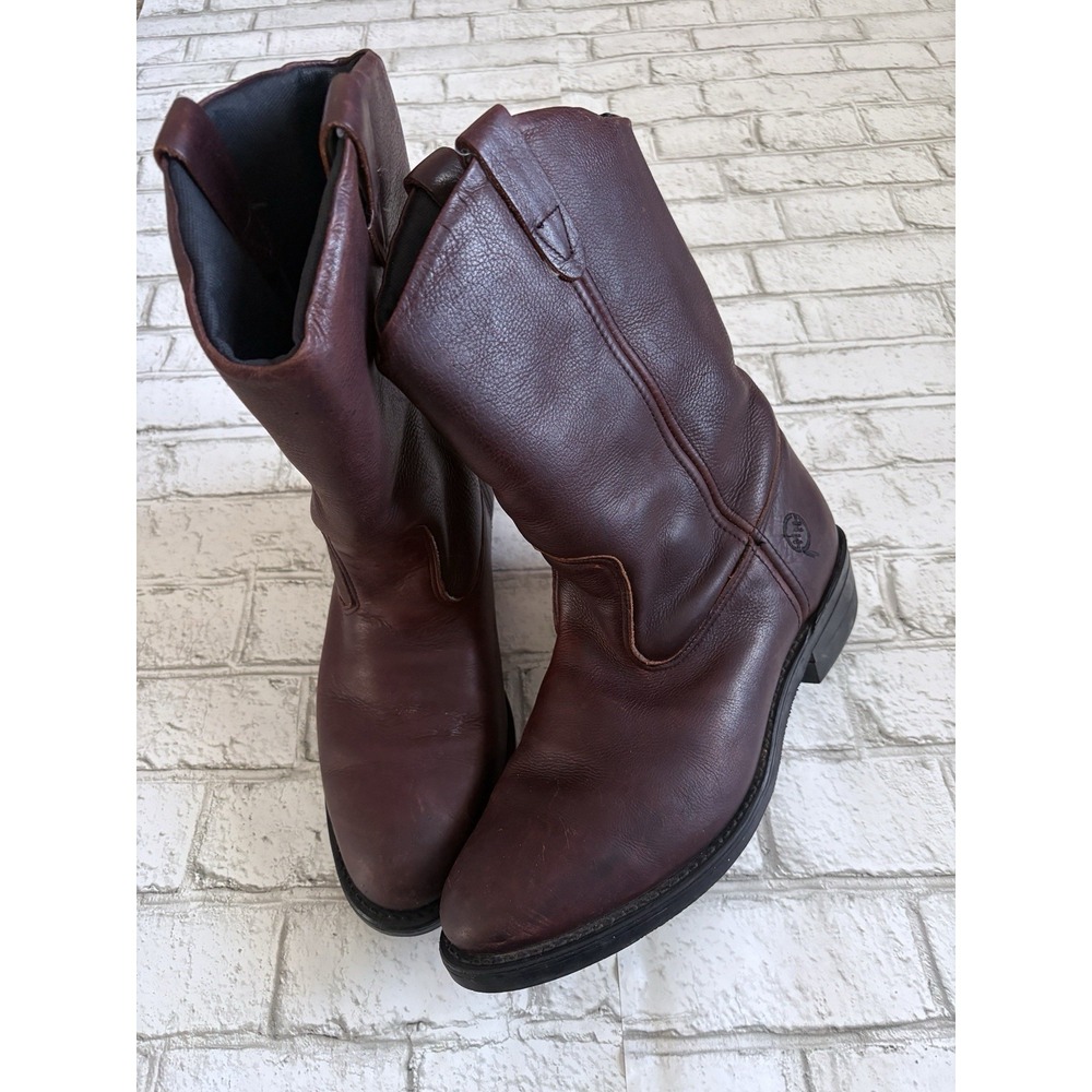 Double H Western Boots Mens 10.5 2E (wide) Brown Leather Round Toe DH2560